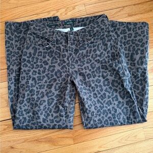 Cheetah print jeans